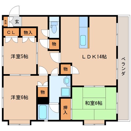 静岡駅 バス23分  中電社宅前下車：停歩3分 2階の物件間取画像